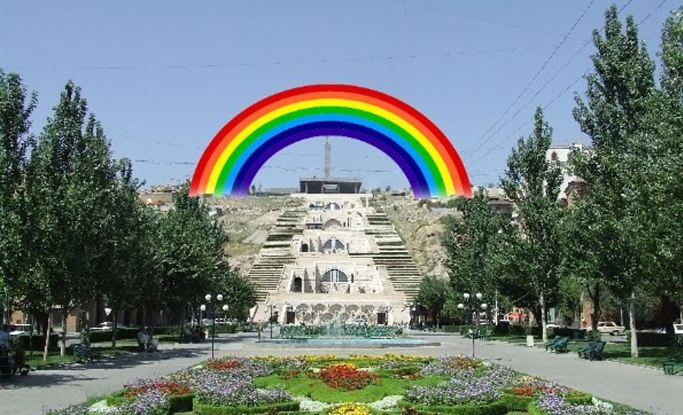 Rainbow Fountains Cascade Large Image